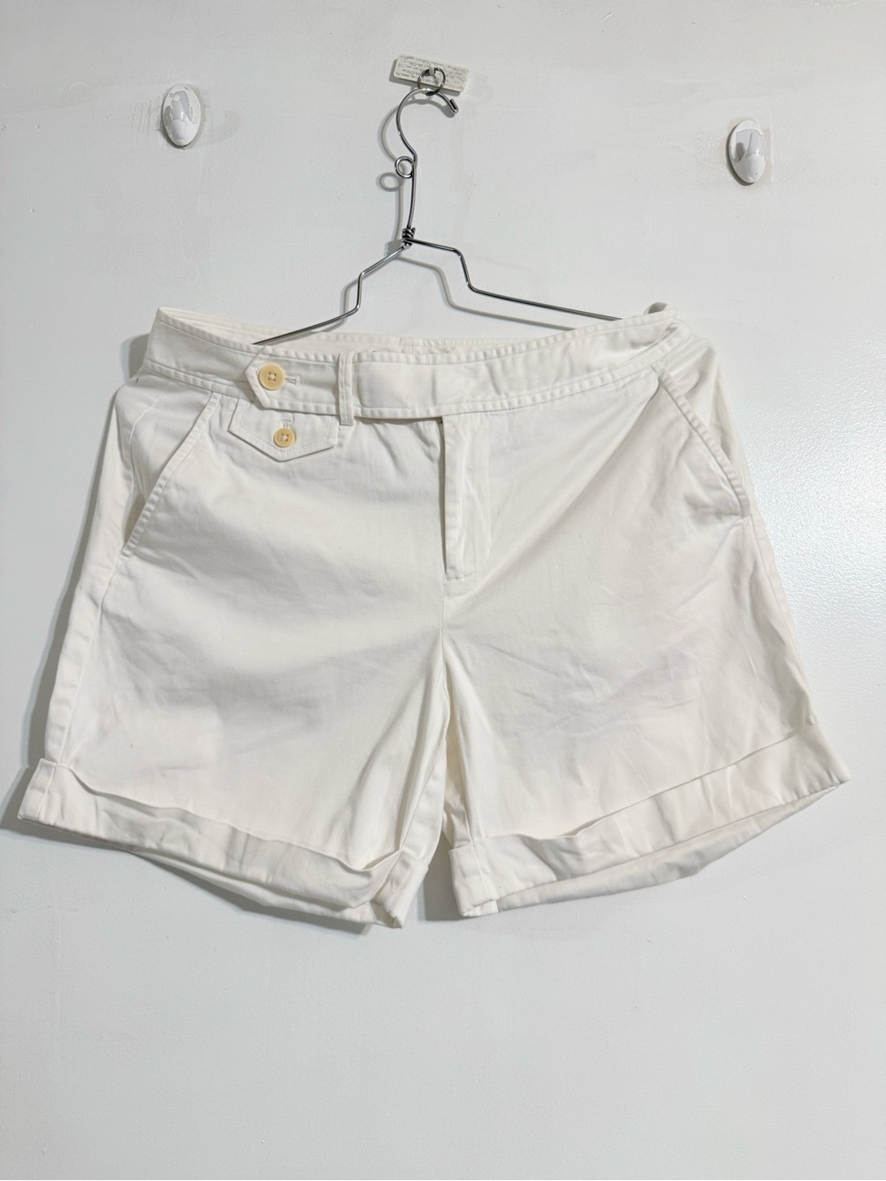 Ralph Lauren Off-White Cotton Bermuda Shorts size 8p